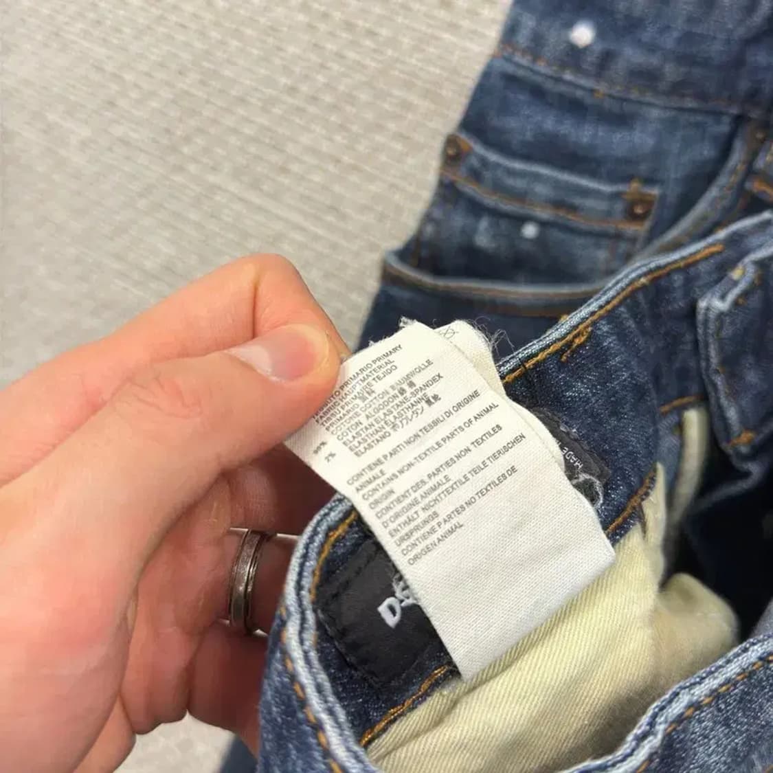 디스퀘어드2 빈티지 데님 청바지 48 A00596 상품이미지5