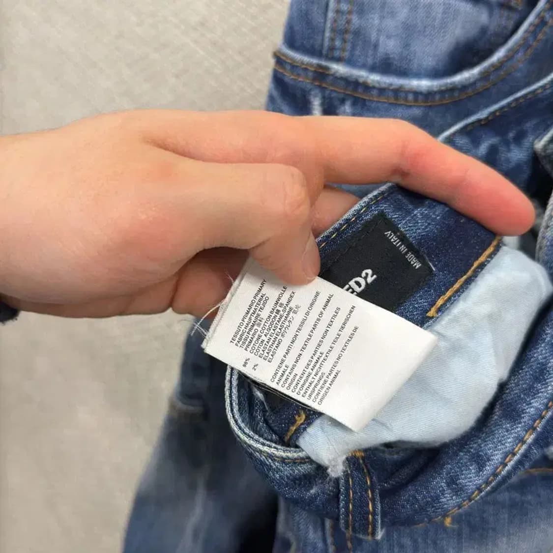 디스퀘어드2 디스트로이드진 데님 청바지 50 A00600 상품이미지5