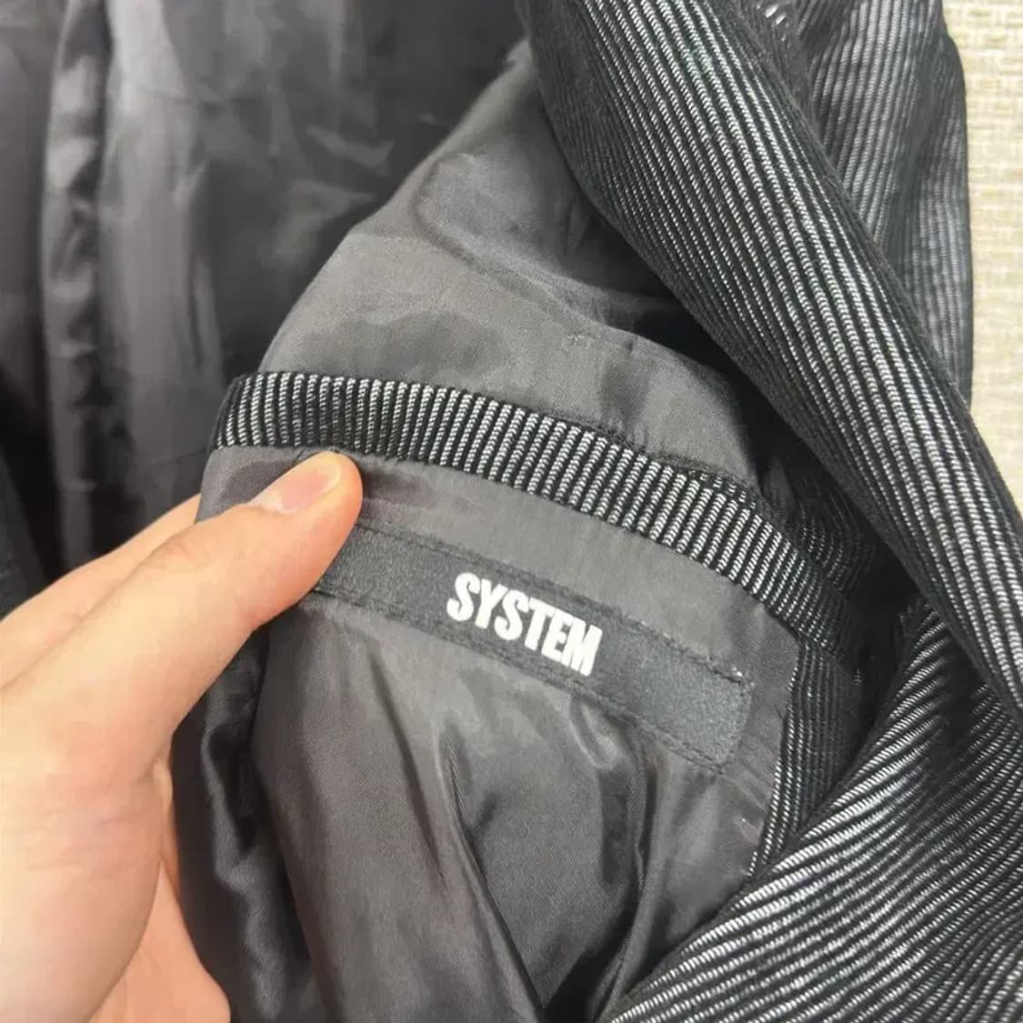 시스템 한섬 더블버튼 올드스쿨 블레이저 자켓 100 A00587 상품이미지3