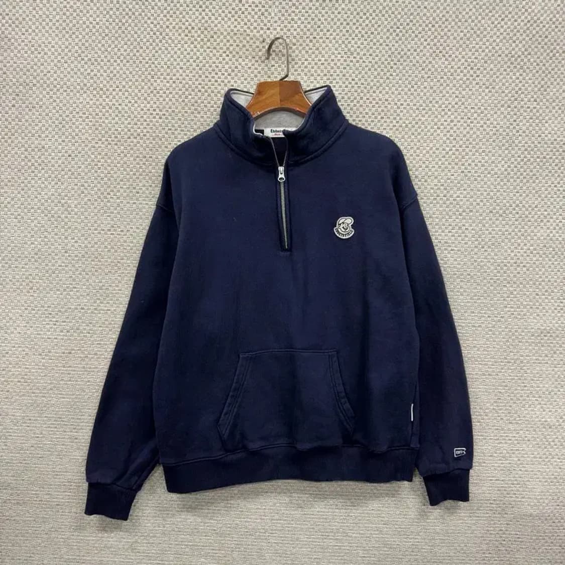 이벳필드 캐주얼 패치로고 반집업 스웻셔츠 맨투맨 95 A00586 상품이미지1