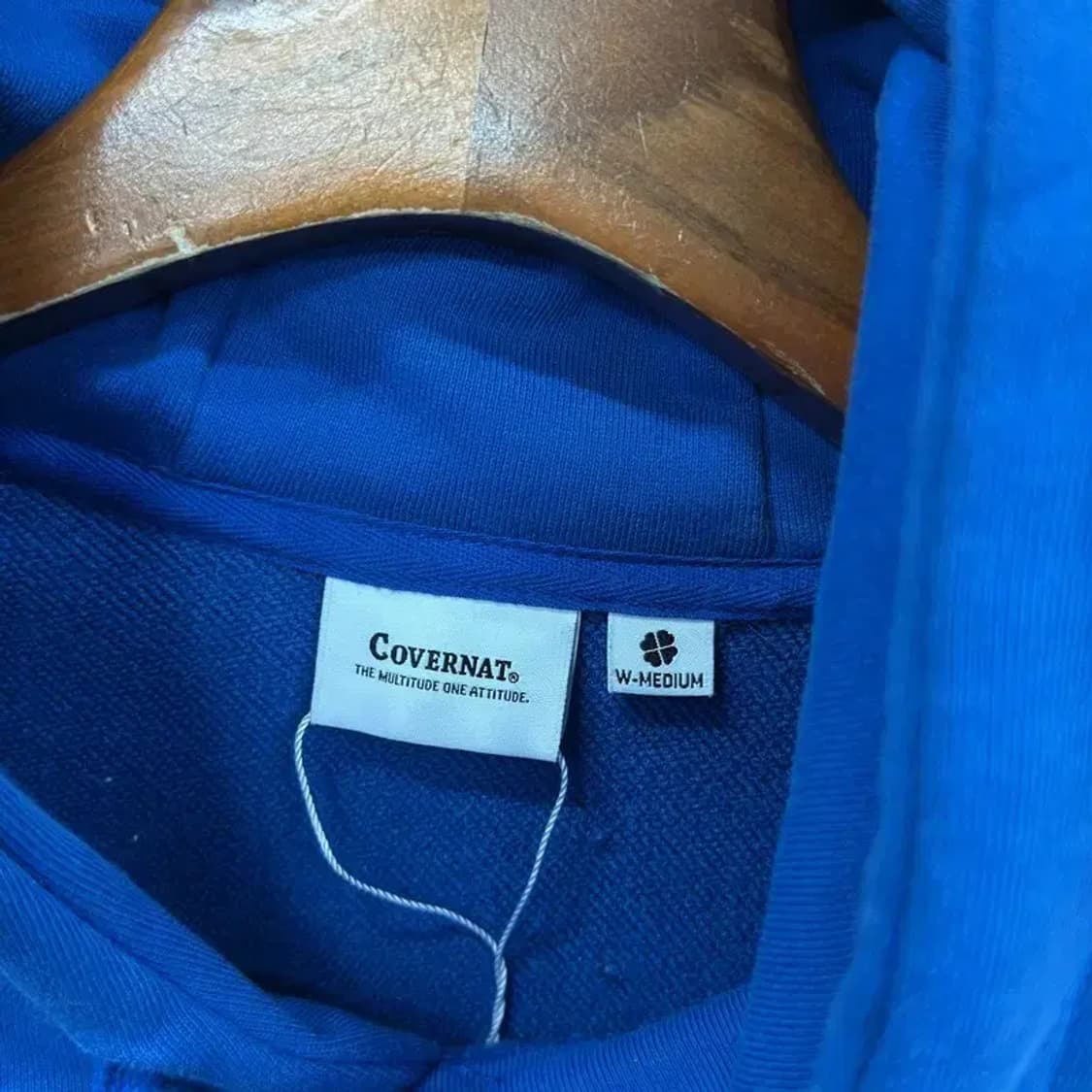 커버낫 캐주얼 자수로고 크롭 후드티 95 A00643 상품이미지3