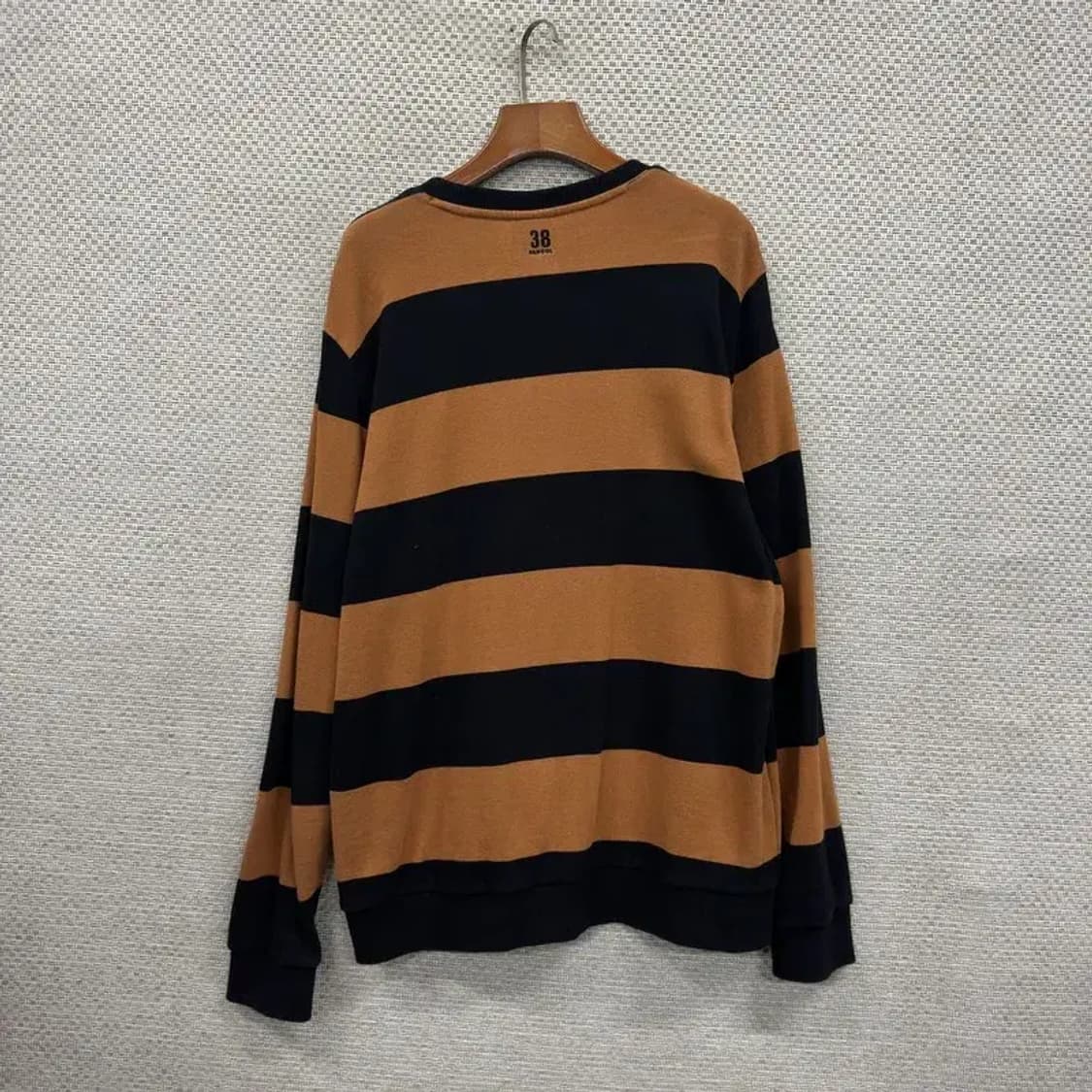 캉골 캐주얼 자수로고 단가라 스웻셔츠 맨투맨 105 A00645 상품이미지2