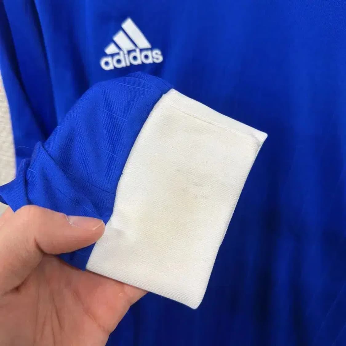 아디다스 프린팅로고 스포티 브이넥 져지 긴팔티 105 A00646 상품이미지5