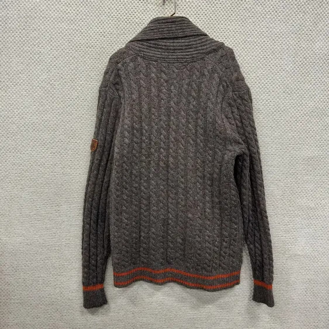 타미힐피거 올드스쿨 숄카라 케이블 울 니트 가디건 100 A00668 상품이미지2