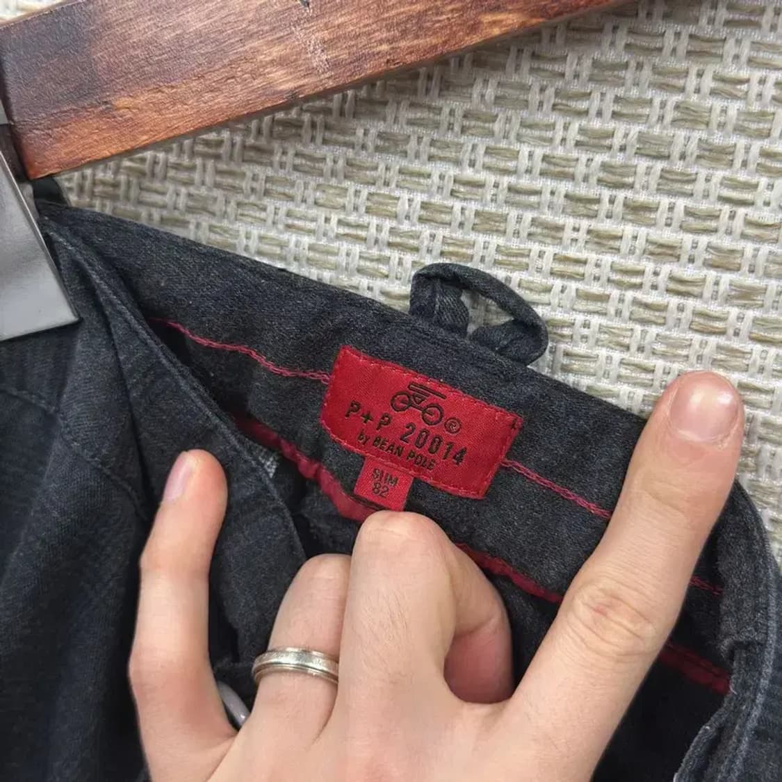 빈폴 캐주얼 체크 코튼팬츠 면바지 82 A00677 상품이미지3