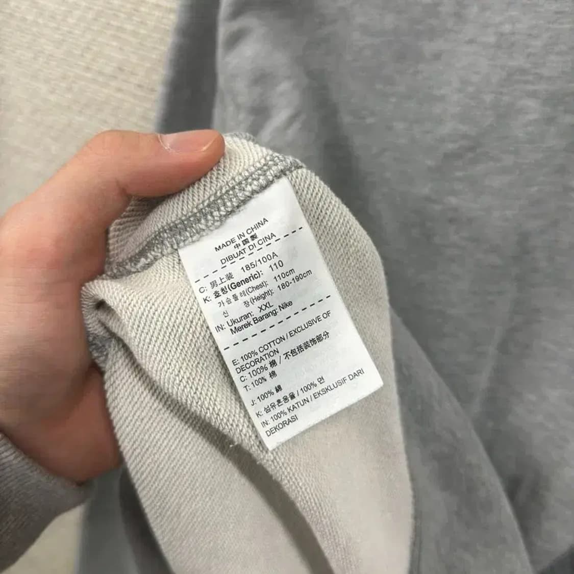 나이키 캐주얼 자수로고 스웻셔츠 맨투맨 110 A00663 상품이미지4