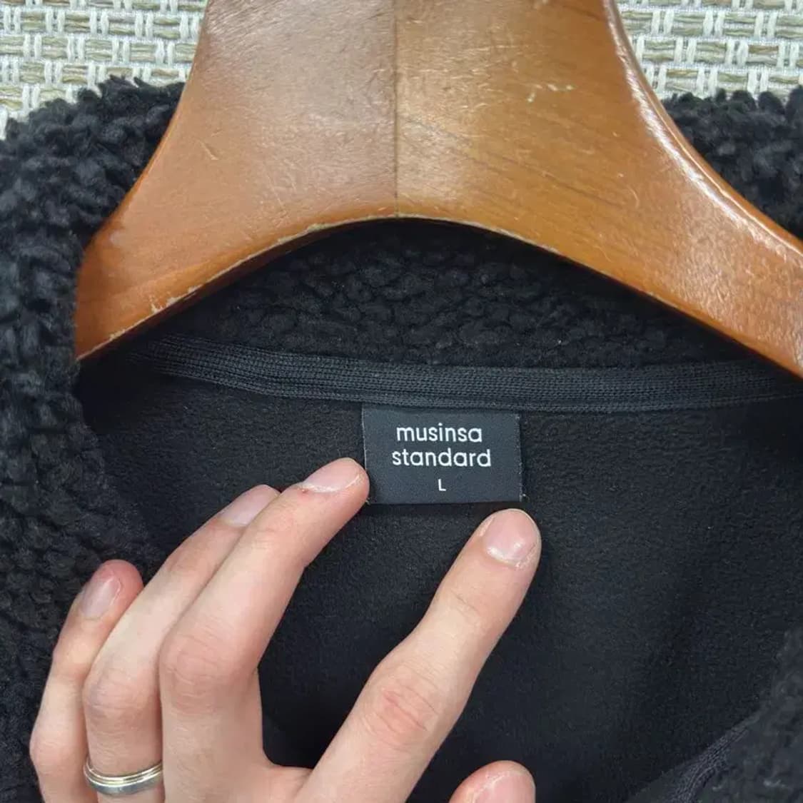 무신사스탠다드 캐주얼 양털 플리스 후리스 집업 100 A00657 상품이미지3