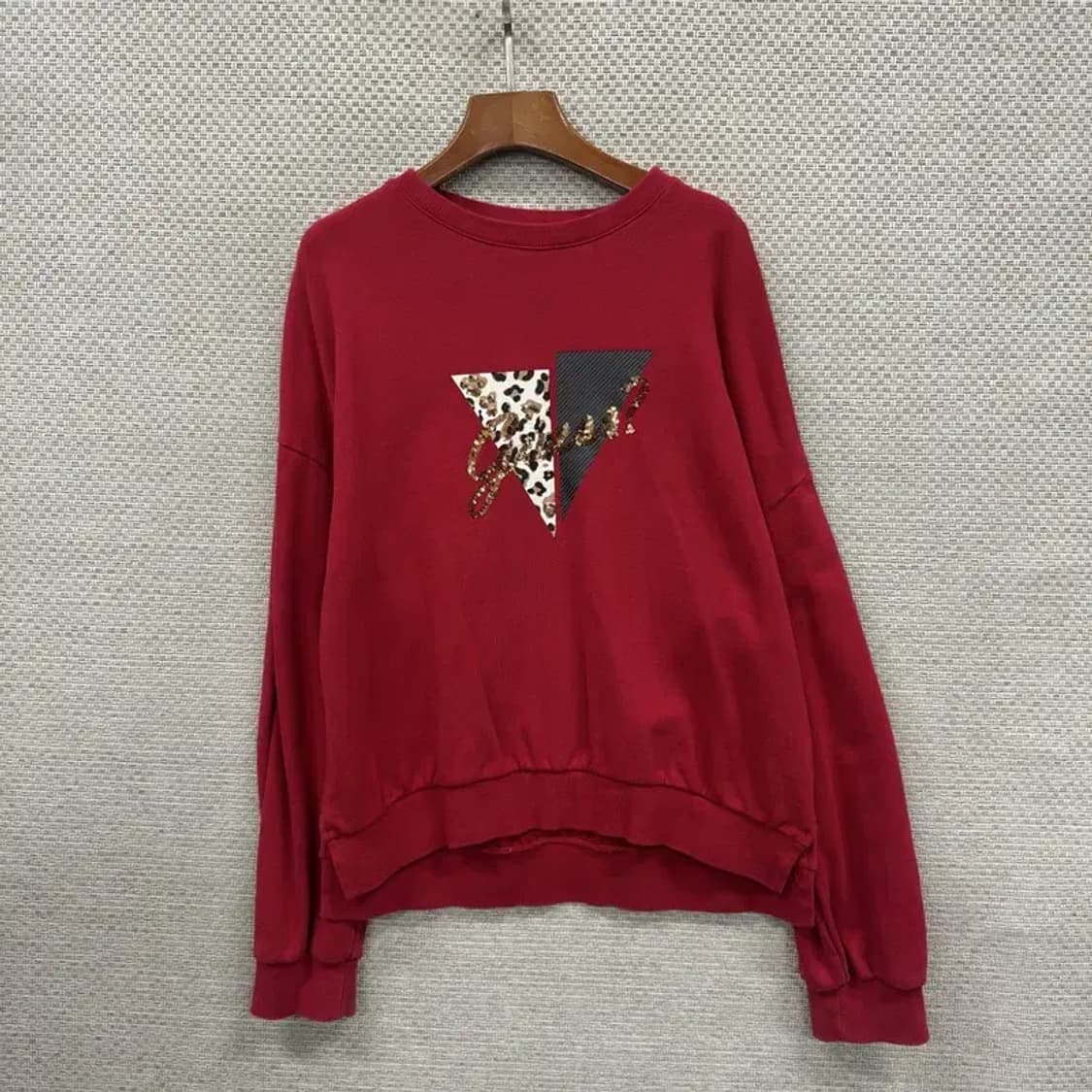 게스 캐주얼 프린팅 오버핏 스웻셔츠 맨투맨 100 A00726 상품이미지1