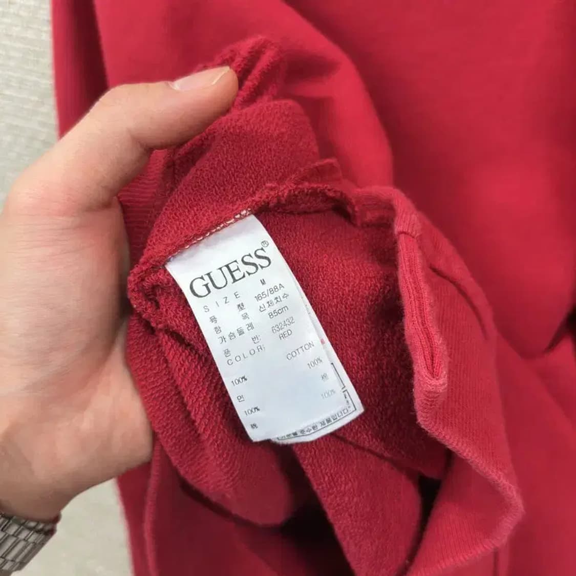 게스 캐주얼 프린팅 오버핏 스웻셔츠 맨투맨 100 A00726 상품이미지4