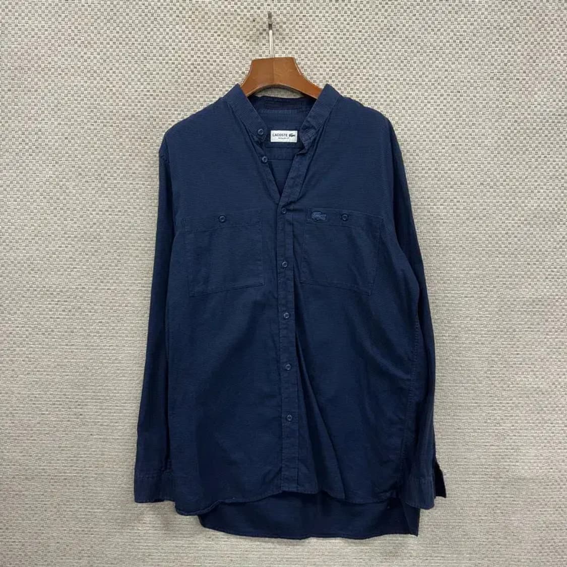 라코스테 캐주얼 레귤러핏 자수로고 긴팔 셔츠 95 A00728 상품이미지1