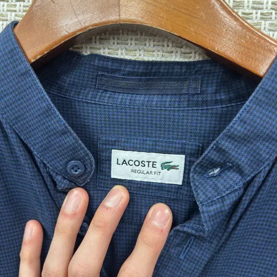 라코스테 캐주얼 레귤러핏 자수로고 긴팔 셔츠 95 A00728 상품이미지3