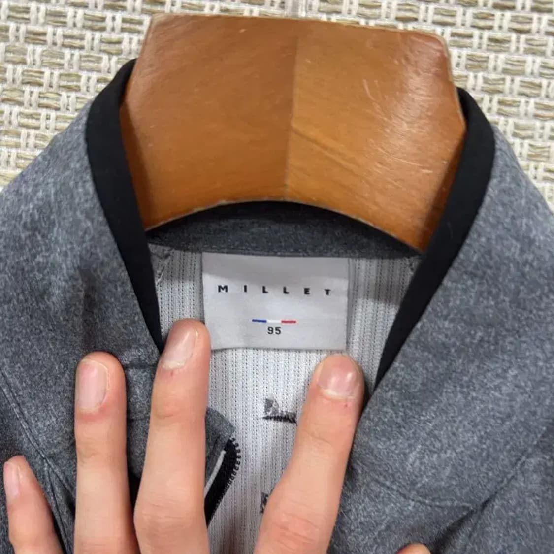 밀레 아웃도어 프린팅로고 트랙탑 져지 집업 90 A00738 상품이미지3