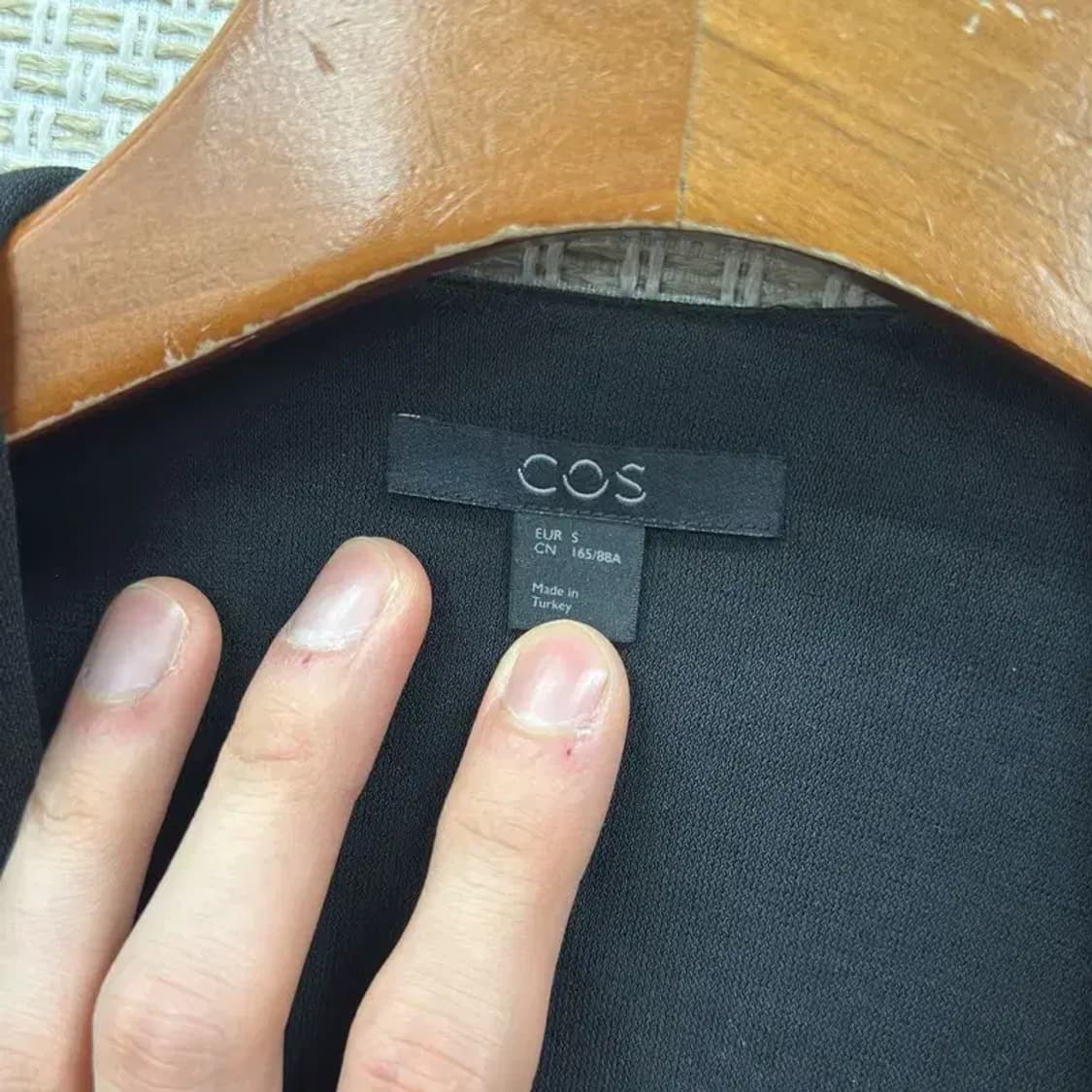 코스 COS 블랙 하객룩 미니멀 롱 베스트 조끼 90 A00745 상품이미지3