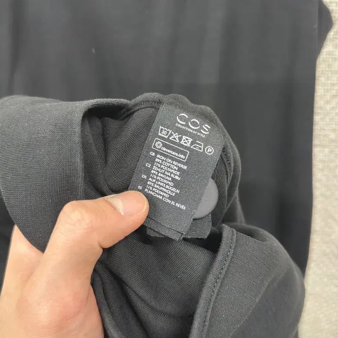 코스 COS 블랙 하객룩 미니멀 롱 베스트 조끼 90 A00745 상품이미지4