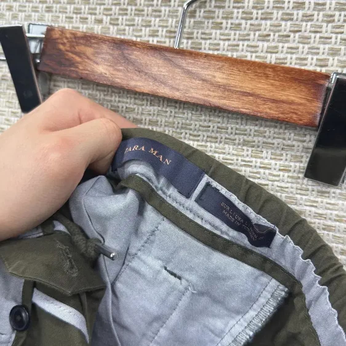 자라 ZARA 조거 밴딩 코튼팬츠 면바지 32인치 A00757 상품이미지4