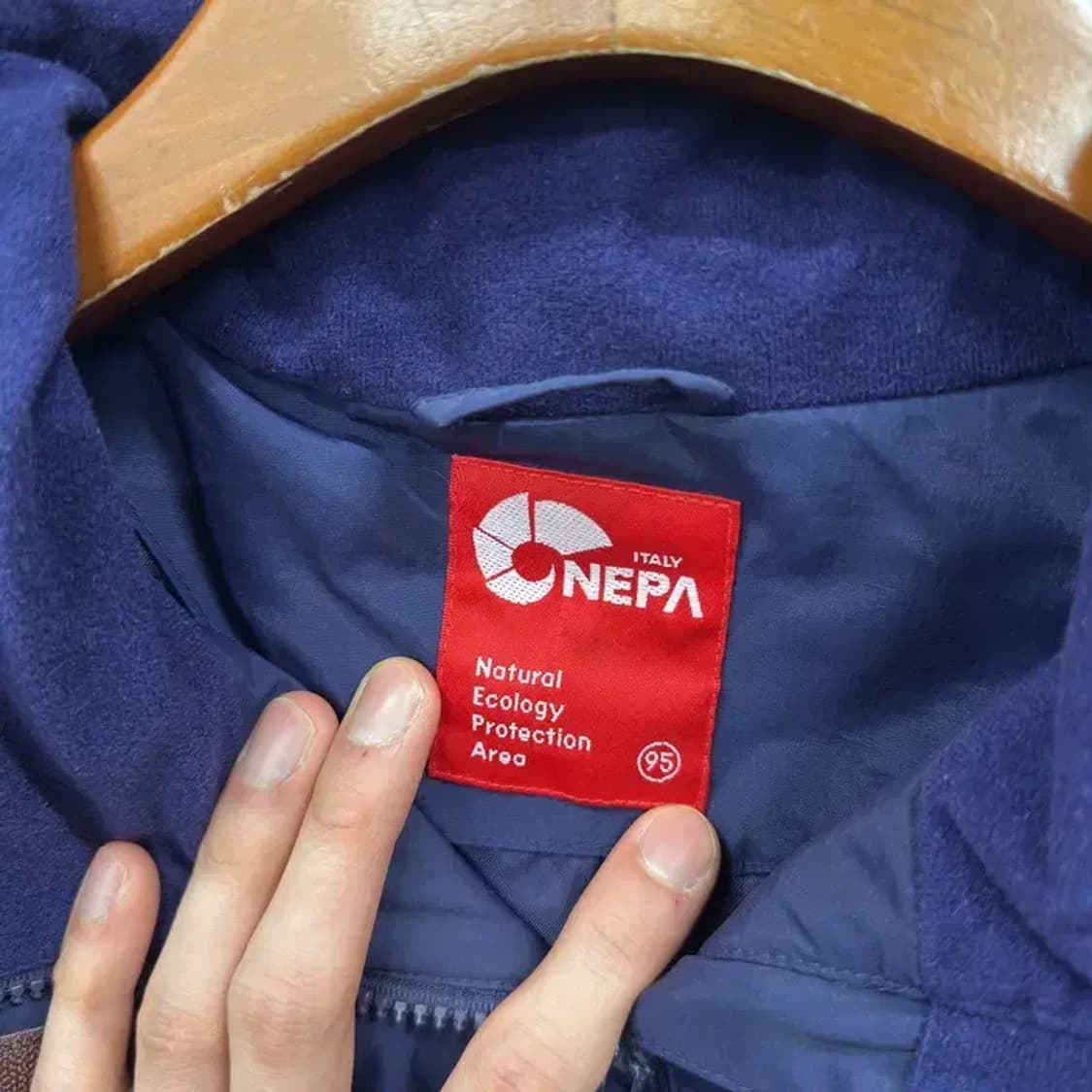 네파 아웃도어 자수로고 윈드러너 바람막이 자켓 95 A00725 상품이미지3