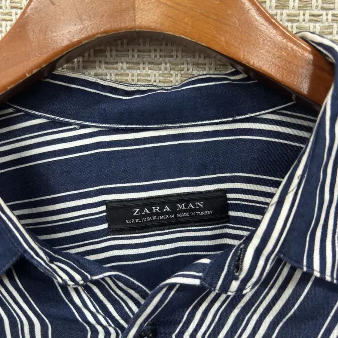 자라 ZARA 캐주얼 스트라이프 비스코스 긴팔 셔츠 105 A00732 상품이미지3