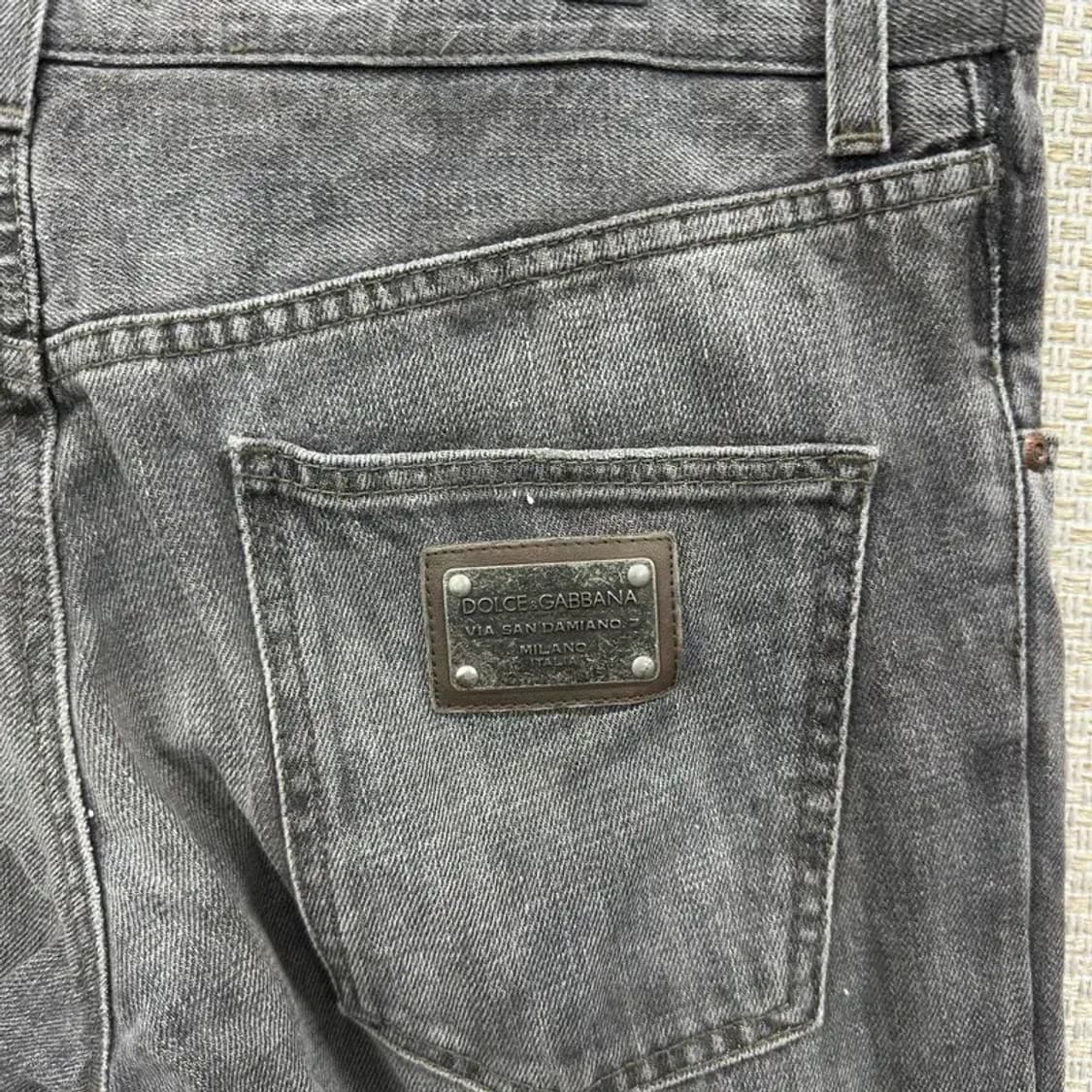 돌체앤가바나 빈티지 그레이진 데님 청바지 44 A00761 상품이미지3