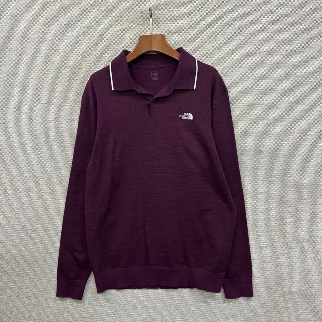 노스페이스 아웃도어 자수로고 긴팔카라티 100 A00736 상품이미지1