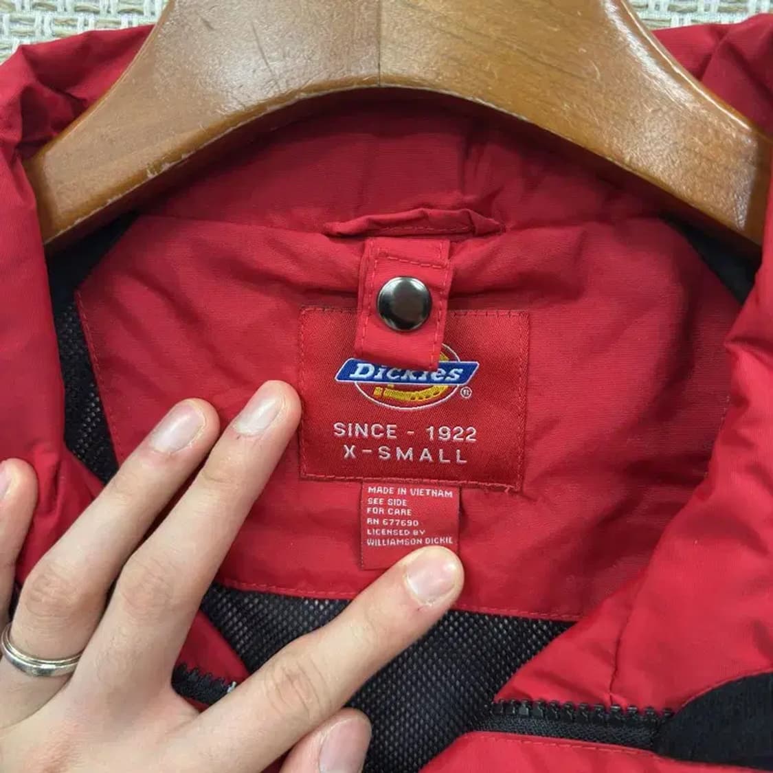 디키즈 올드스쿨 자수로고 오버핏 윈드러너 바람막이 자켓 90 A00734 상품이미지3