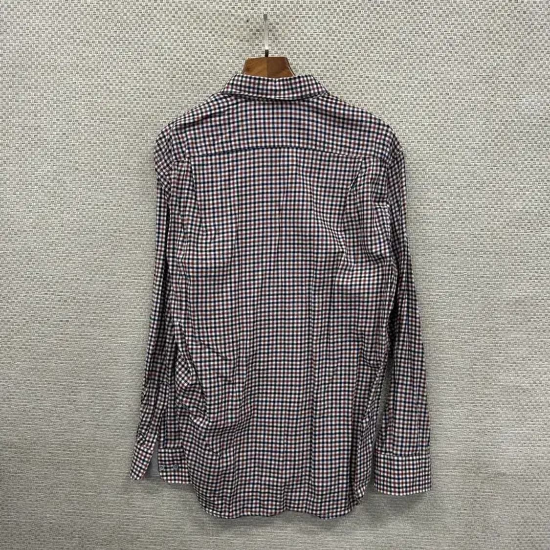 닥스 캐주얼 자수로고 체크 긴팔 셔츠 105 A00742 상품이미지2