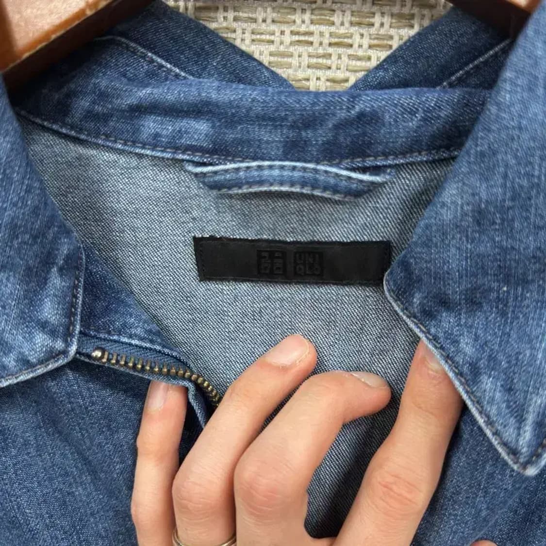 유니클로 캐주얼 데님 청자켓 100 A00743 상품이미지3