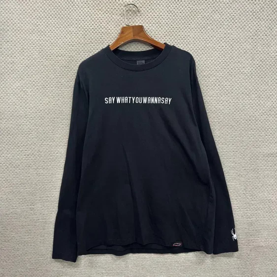 스파이더 자수 롱슬리브 긴팔티 M A00884 상품이미지1