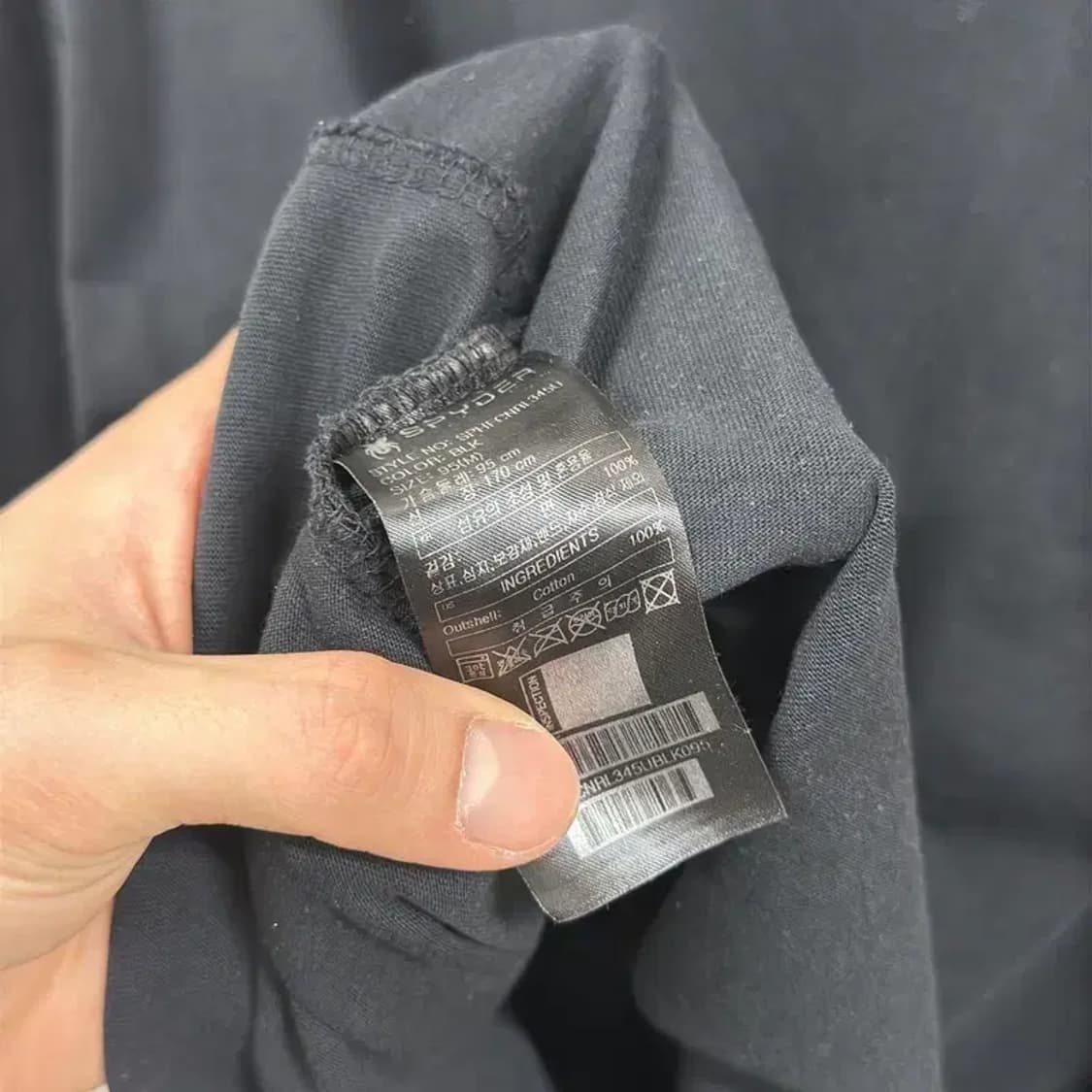 스파이더 자수 롱슬리브 긴팔티 M A00884 상품이미지4