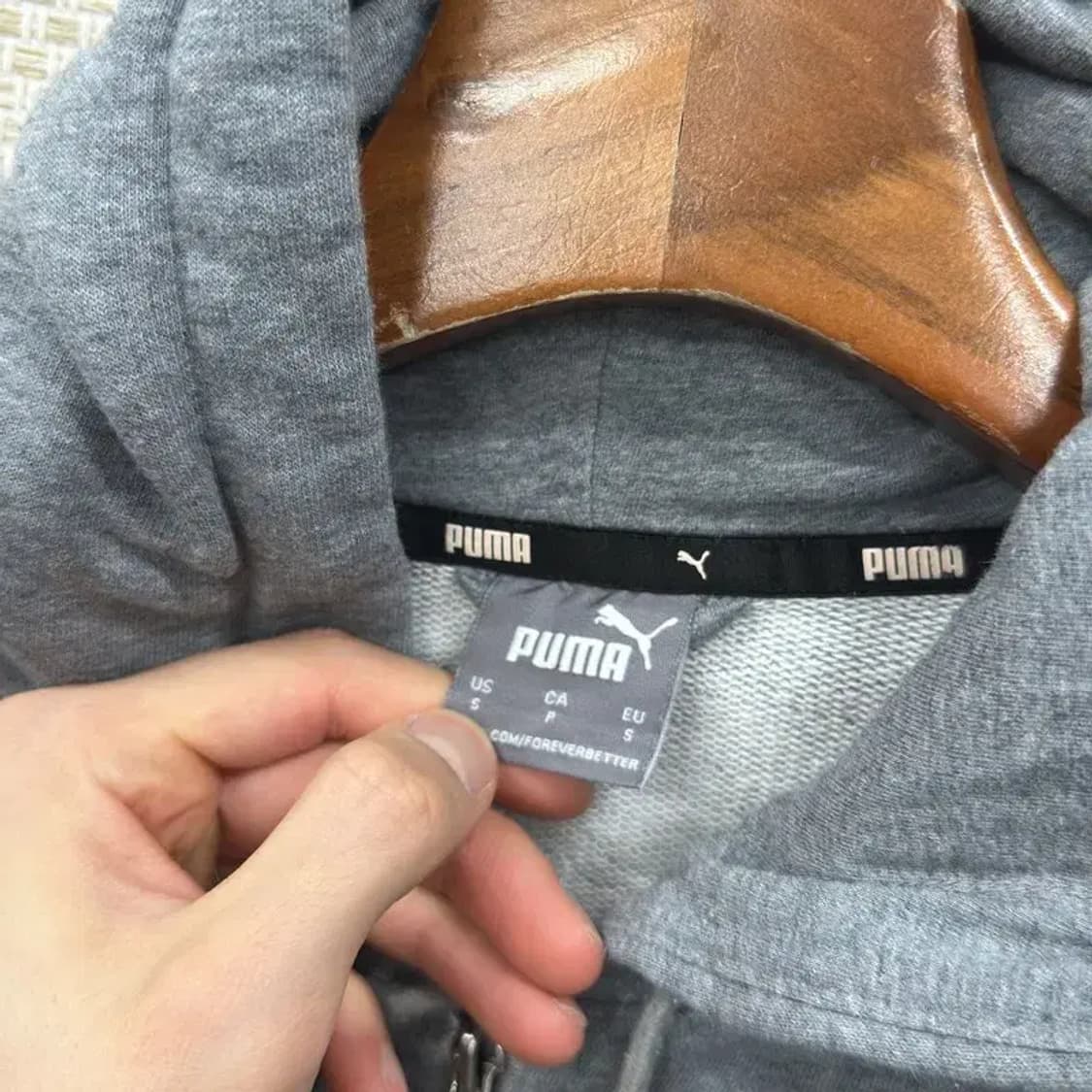 푸마 캐주얼 프린팅로고 오버핏 후드티 S A00886 상품이미지3