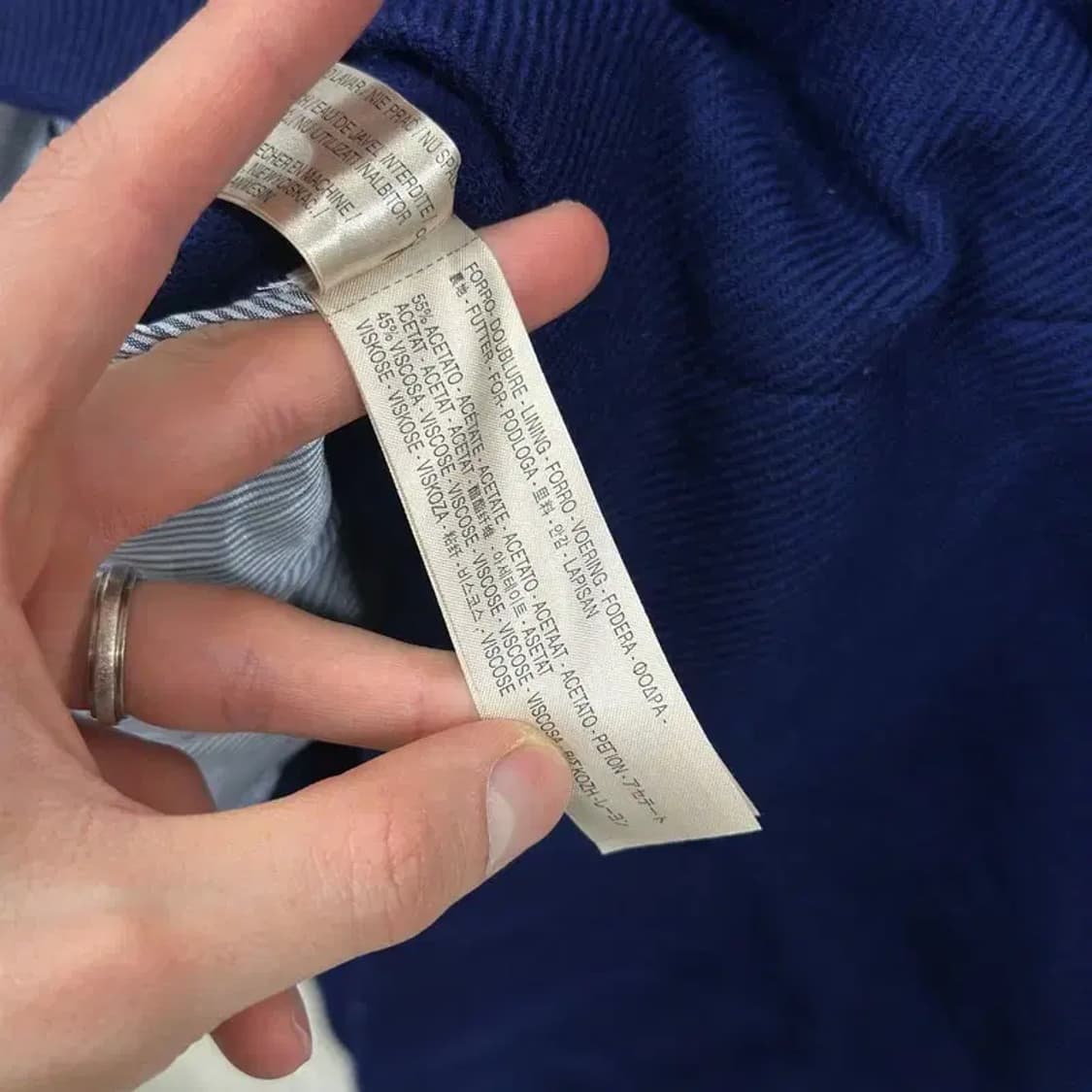 마시모두띠 캐주얼 더블버튼 아세테이트 코트 자켓 100 A00887 상품이미지4