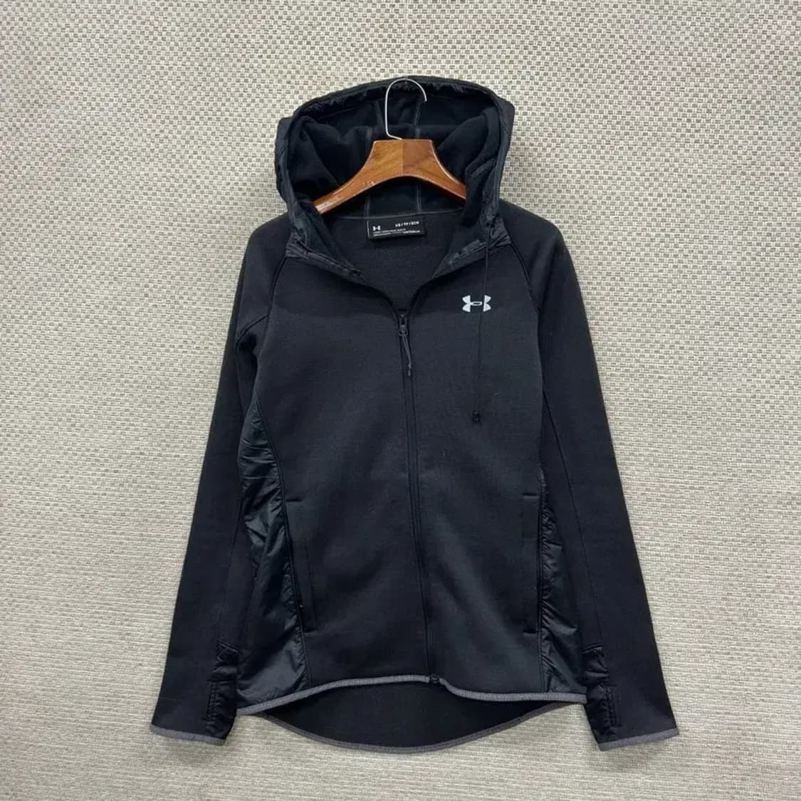 언더아머 프린팅로고 트레이닝 약기모 후드집업 XS A00907 상품이미지1