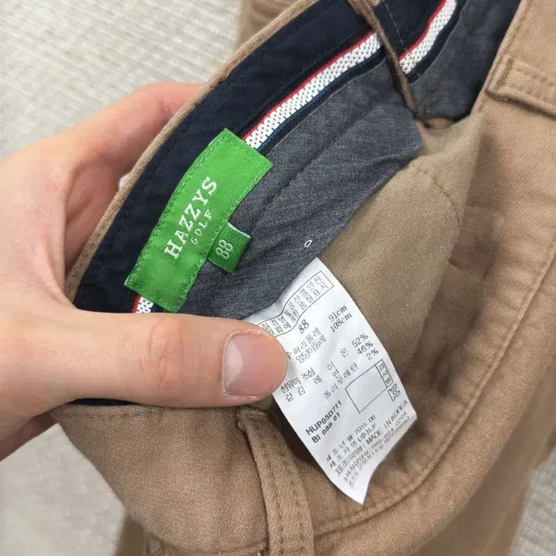 헤지스 골프 약기모 스판 바지 88 A00918 상품이미지3