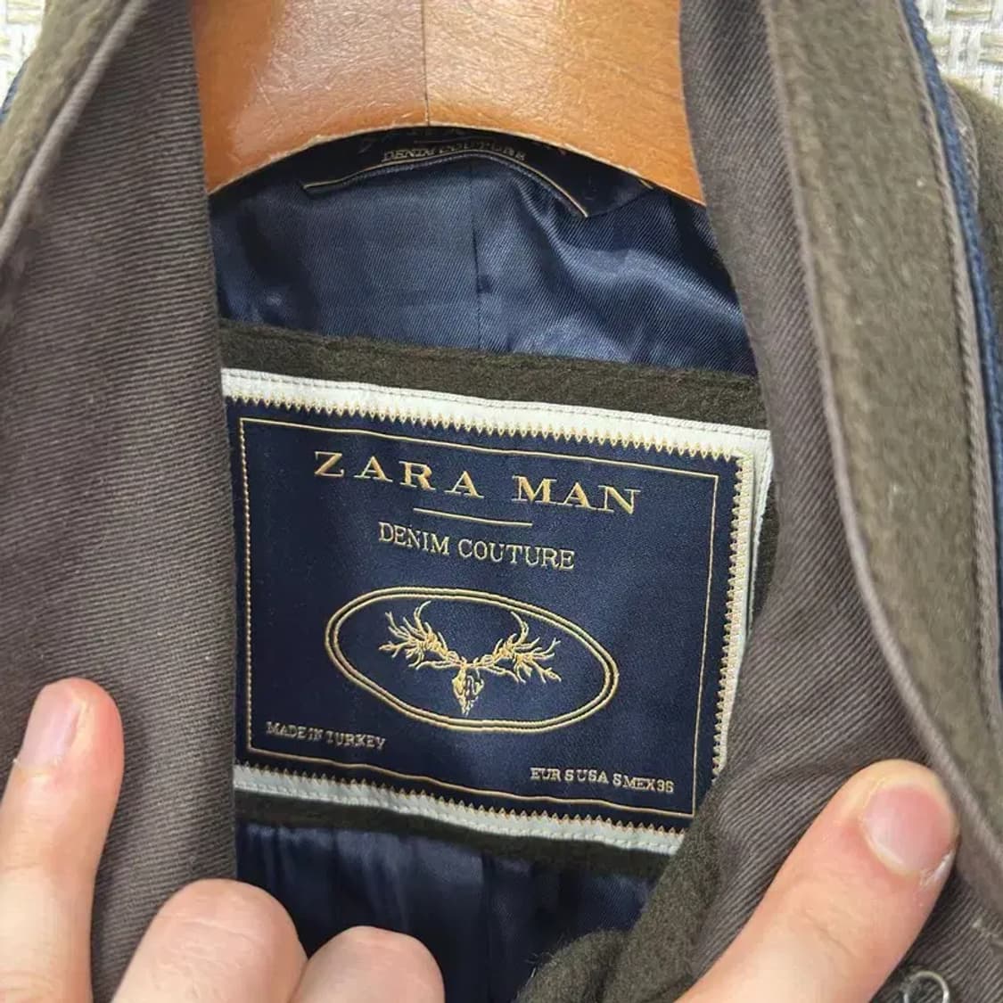 자라 ZARA 밀리터리 비스코스 코트 자켓 S A00894 상품이미지3