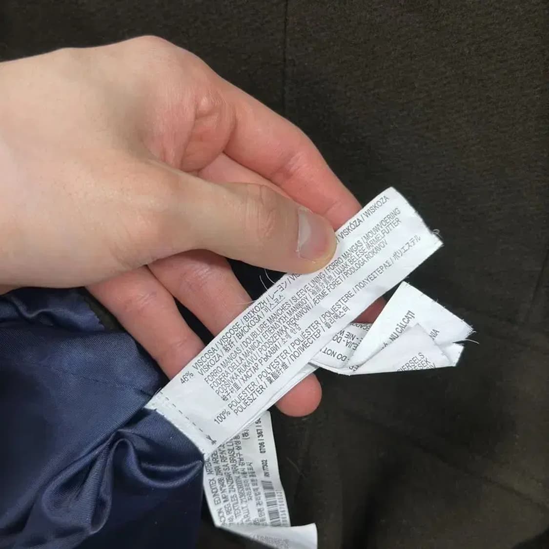 자라 ZARA 밀리터리 비스코스 코트 자켓 S A00894 상품이미지4