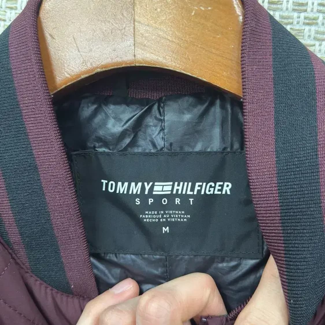 타미힐피거 캐주얼 패치로고 퀄팅 자켓 M A00897 상품이미지3
