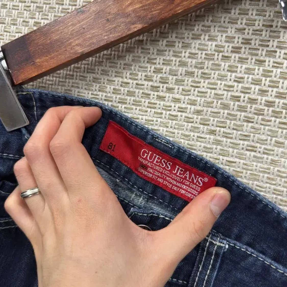 게스 로고 캐주얼 데님 청바지 31인치 A00916 상품이미지4