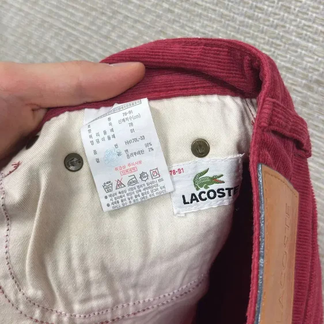 라코스테 코듀로이 골덴 바지 78 A00920 상품이미지5