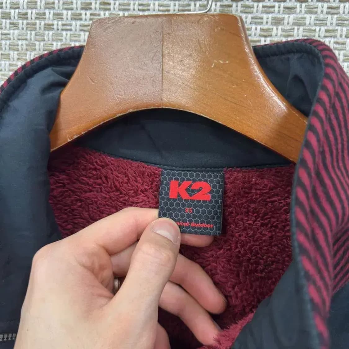 K2 아웃도어 패치로고 후리스 집업 95 A00896 상품이미지3