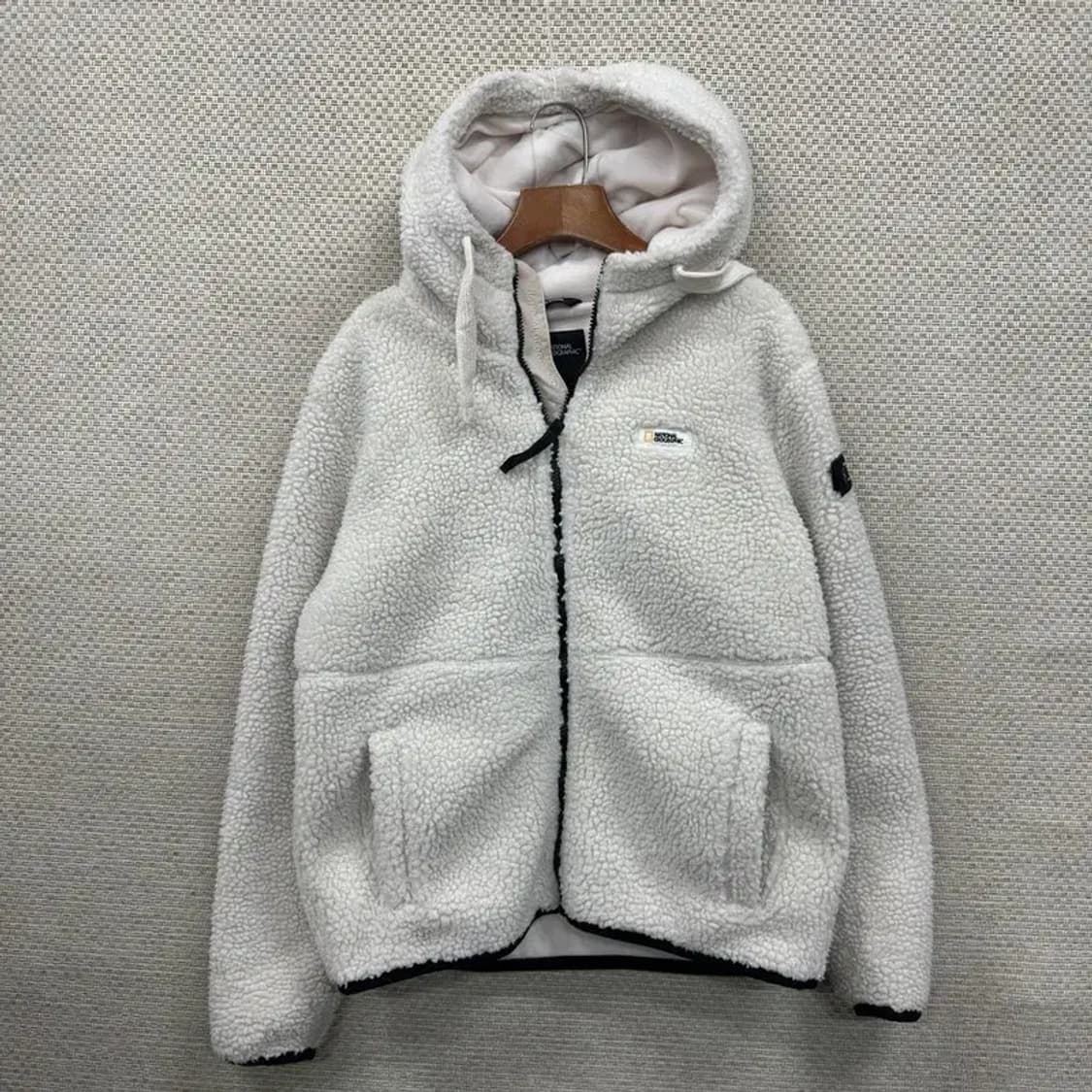 내셔널지오그래픽 자수로고 와펜 플리스 후리스 집업 95 A00898 상품이미지1