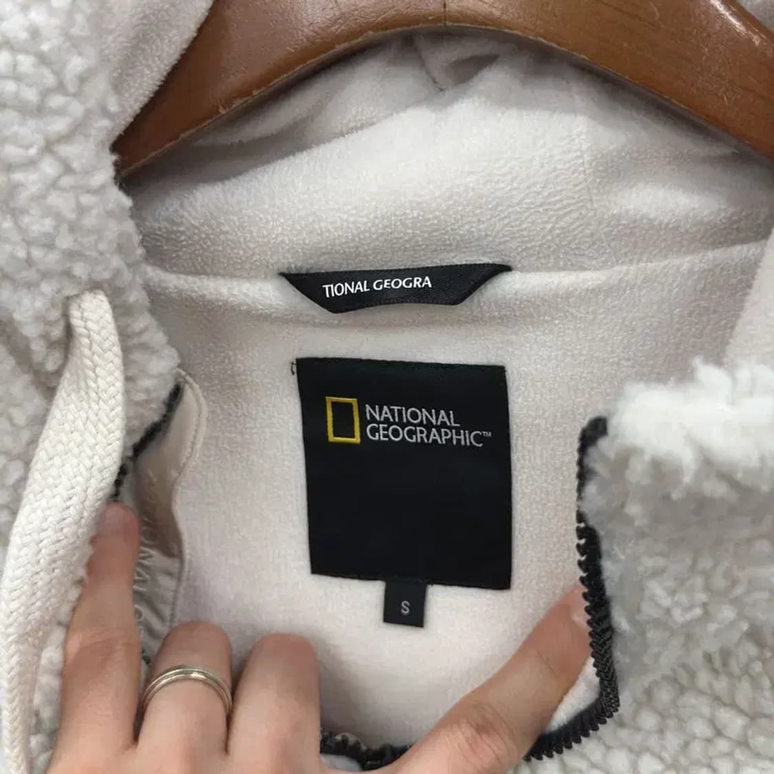 내셔널지오그래픽 자수로고 와펜 플리스 후리스 집업 95 A00898 상품이미지3