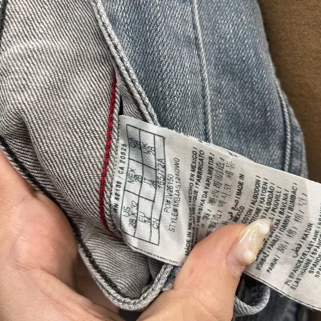 게스 빈티지워싱 스판 데님 청바지 28인치 A00917 상품이미지4