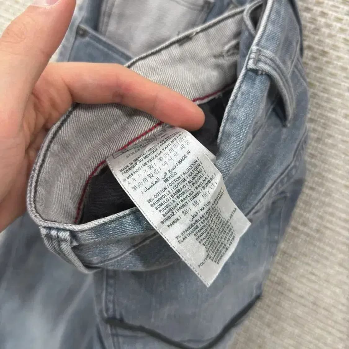 게스 빈티지워싱 스판 데님 청바지 28인치 A00917 상품이미지5