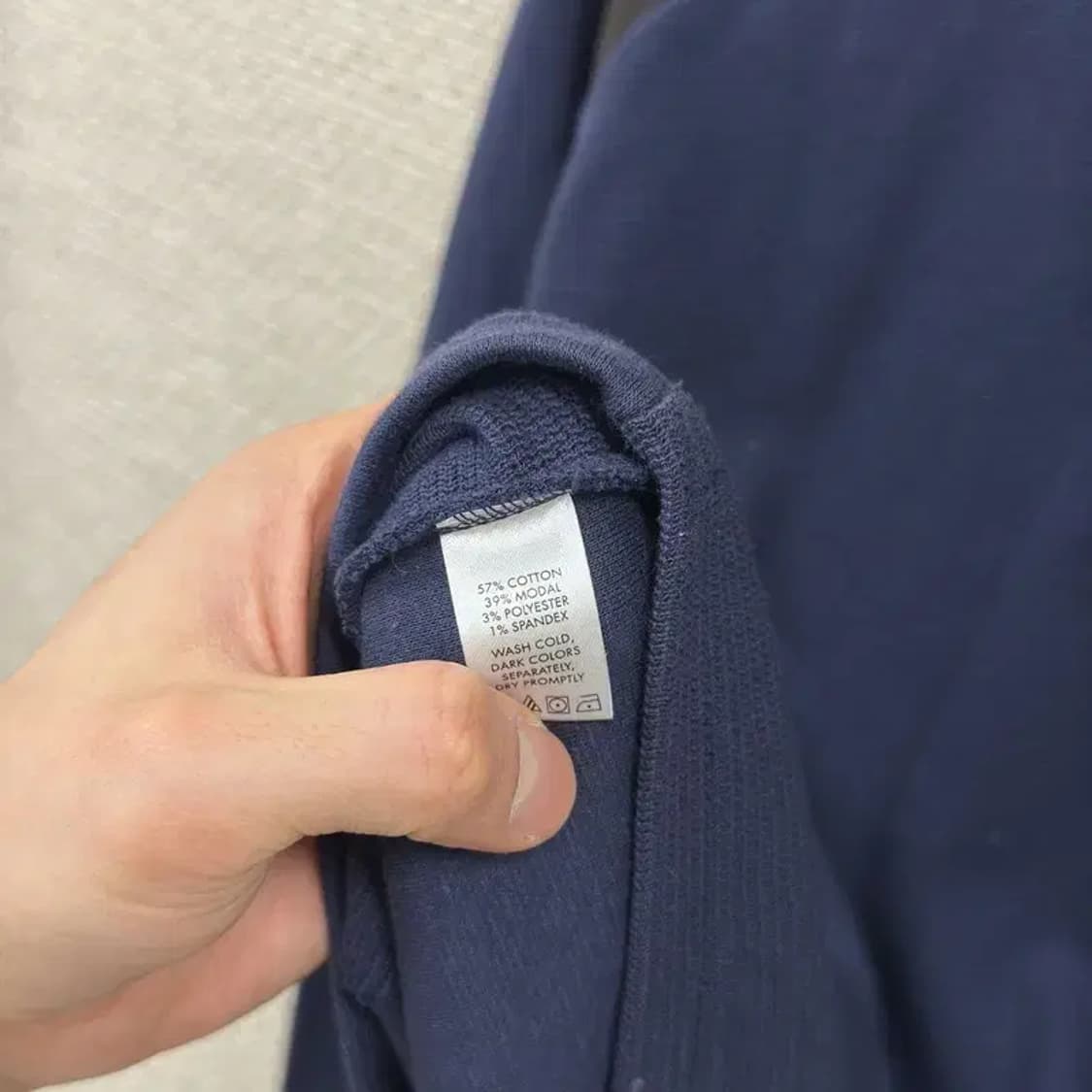 캘빈클라인 캐주얼 프린팅로고 반집업 긴팔티 XL A00910 상품이미지4