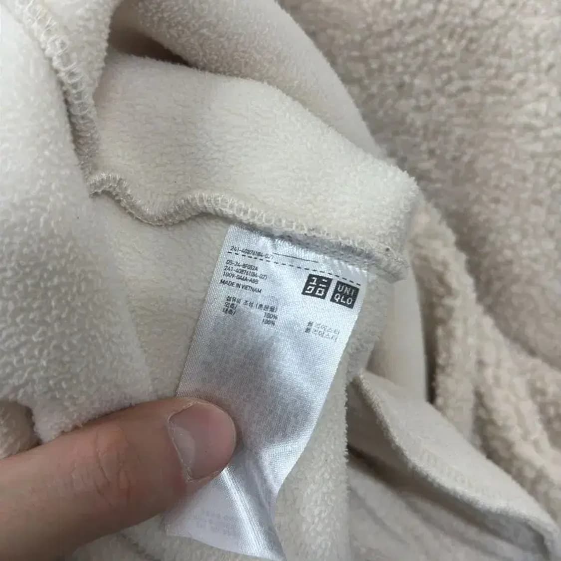 유니클로 캐주얼 뽀글이 플리스 후리스 코트 M A00906 상품이미지4