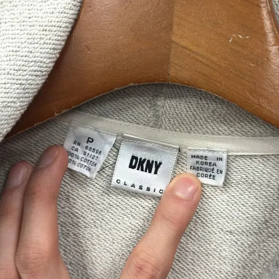 도나카란뉴욕 DKNY 캐주얼 크롭 후드집업 95 A00966 상품이미지3