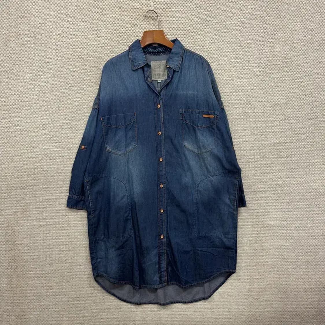 버커루 올드스쿨 빈티지 데님 청원피스 F A00972 상품이미지1