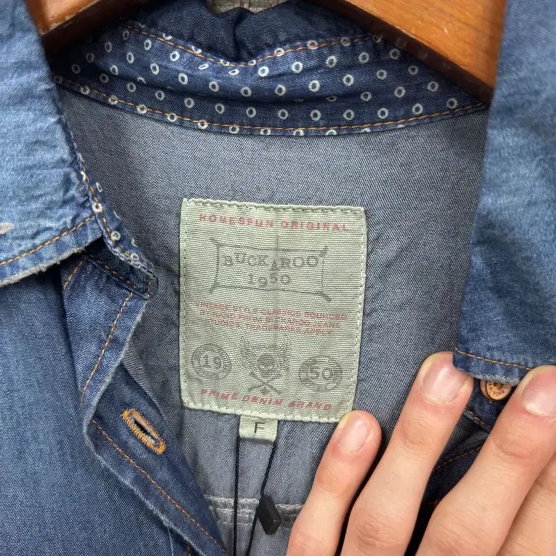 버커루 올드스쿨 빈티지 데님 청원피스 F A00972 상품이미지3