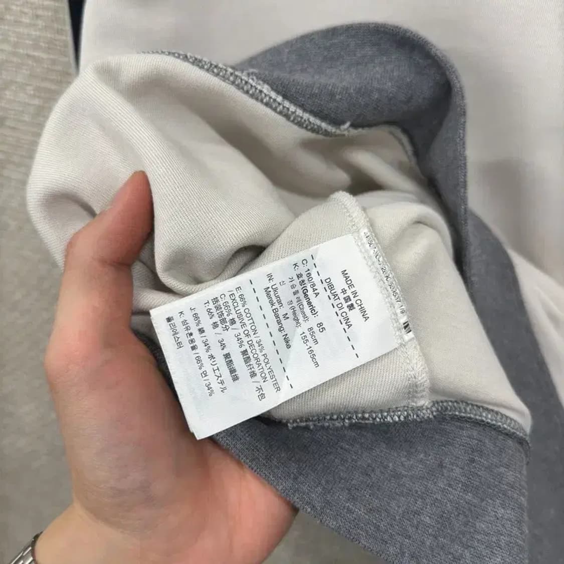 나이키 캐주얼 프린팅로고 배색 숏 스웻셔츠 맨투맨 M A00974 상품이미지4