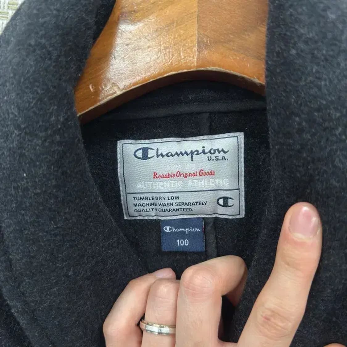 챔피온 어센틱 울 떡볶이 코트 자켓 100 A00986 상품이미지3