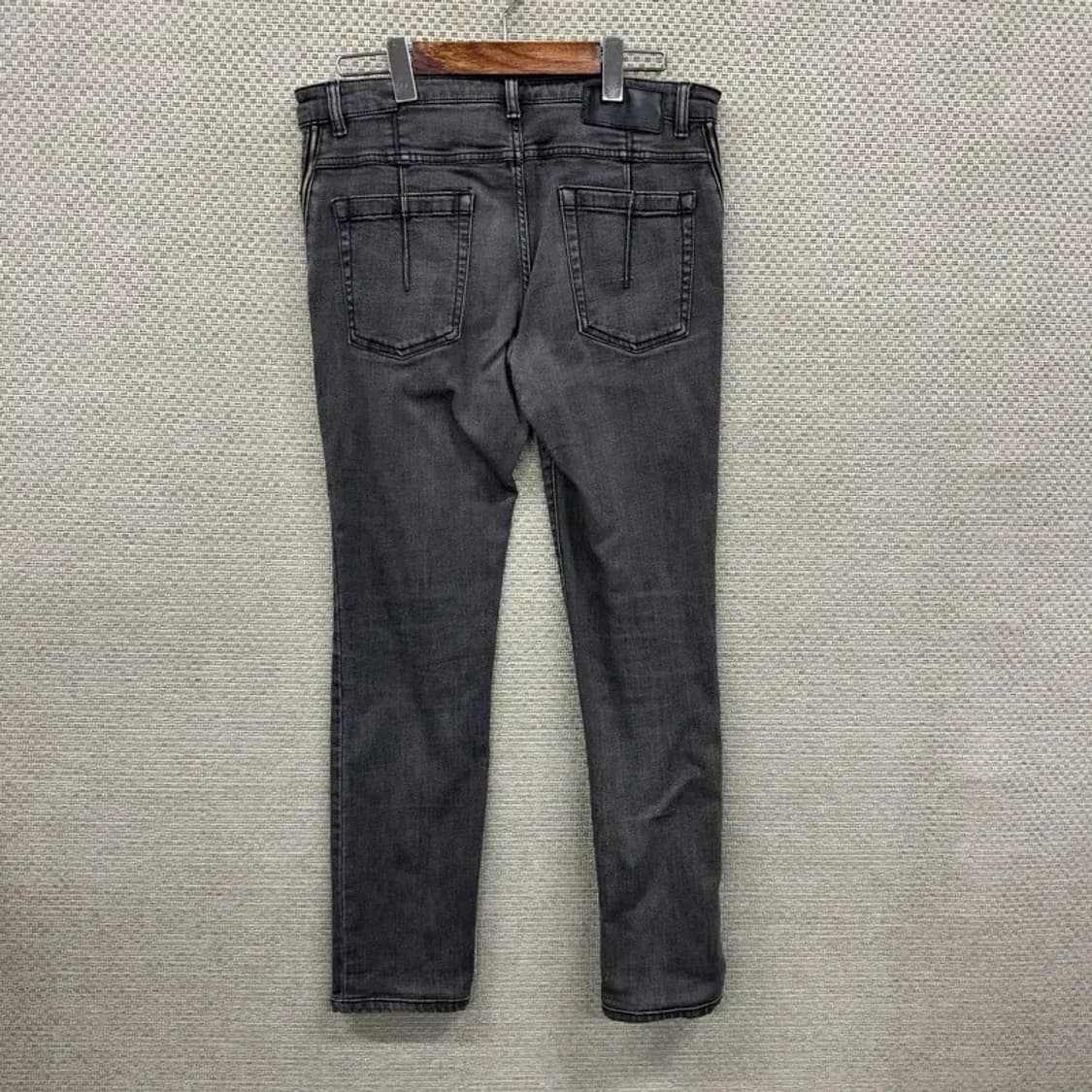 시스템 한섬 사이드지퍼 그레이진 스판 데님 청바지 78 A00995 상품이미지2